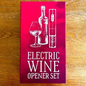 NEW- Electric Wine Opener Set Uncle Viner with Charger & Batteries